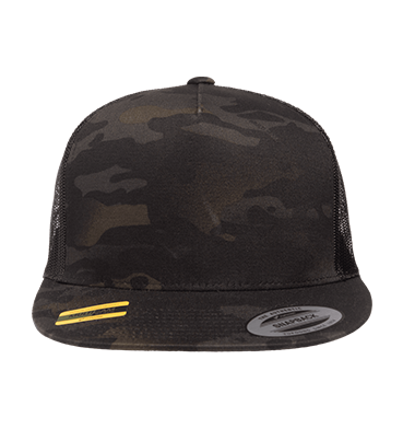 6006MC Yupoong Classic Trucker Cap Multicam Black